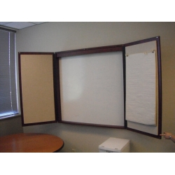 Cherry Enclosed Egan White Board Flip Chart